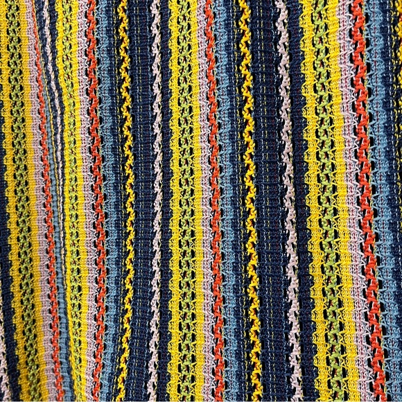 Texture & Thread by Madewell Tie Shoulder Tank Top in Rainbow Crochet - Lined - Picture 4 of 13